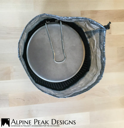 Stuff Sack for Snow Peak Trek 1400 Titanium Pot. (Pot is not included).