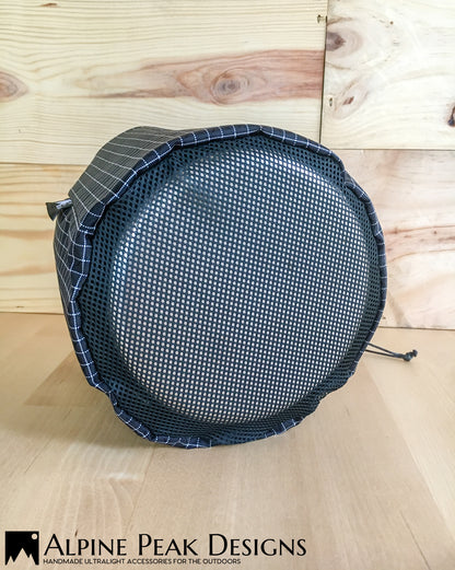 Stuff Sack for Snow Peak Trek 1400 Titanium Pot. (Pot is not included).