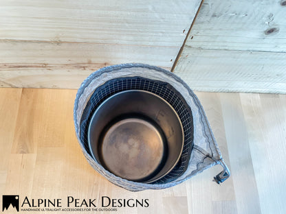 Stuff Sack for Snow Peak Trek 900 Titanium Pot. (Pot is not included).