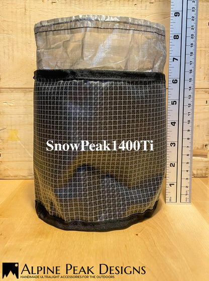 Stuff Sack for Snow Peak Trek 1400 Titanium Pot. (Pot is not included).